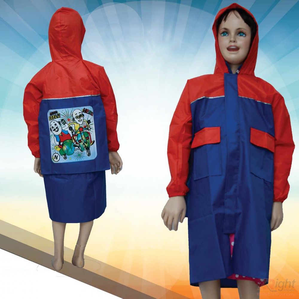 Kid`s Motu Patlu Design  Raincoat price in bd