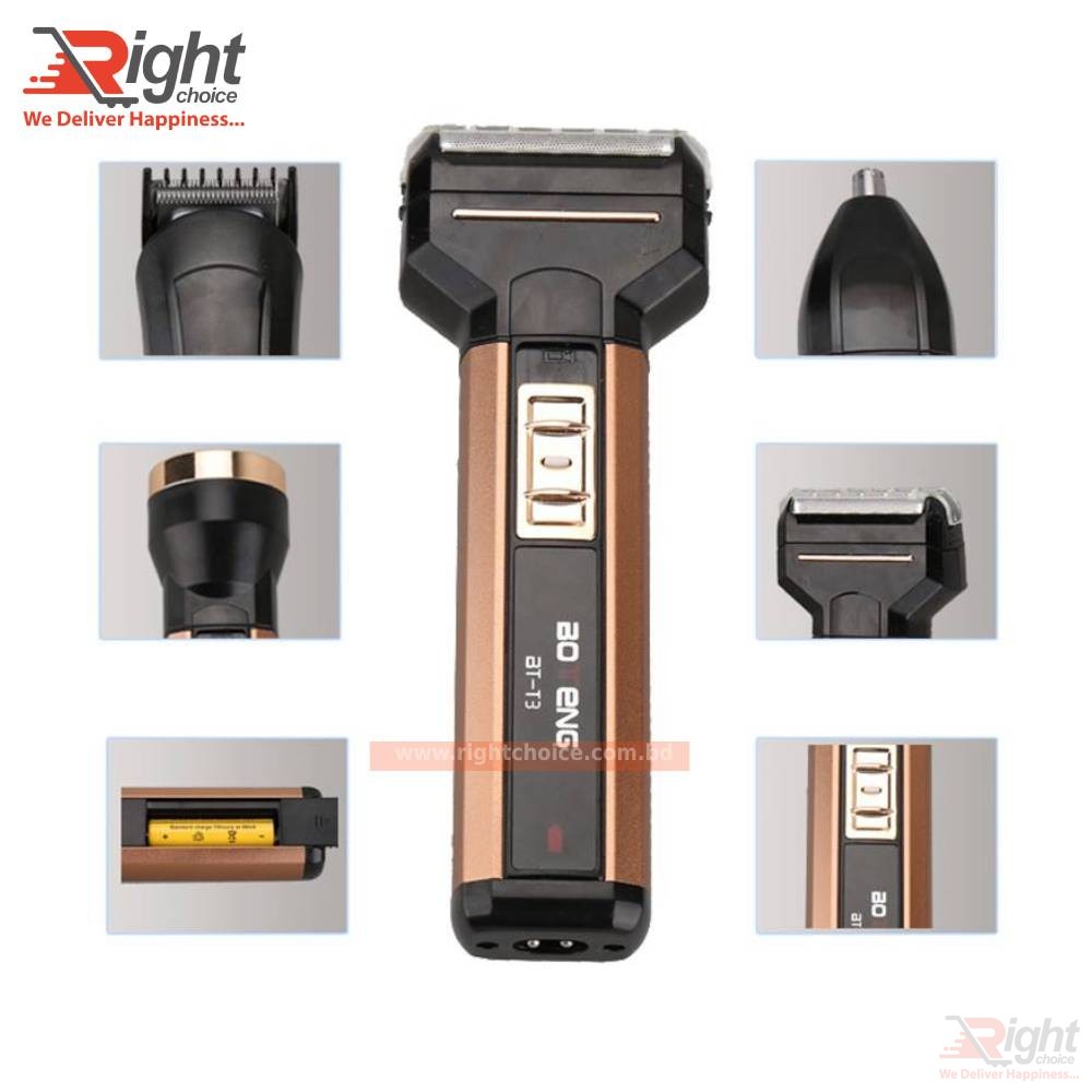 Kemei Km-T3 4 In 1 Rechargeable Trimmer for Men
