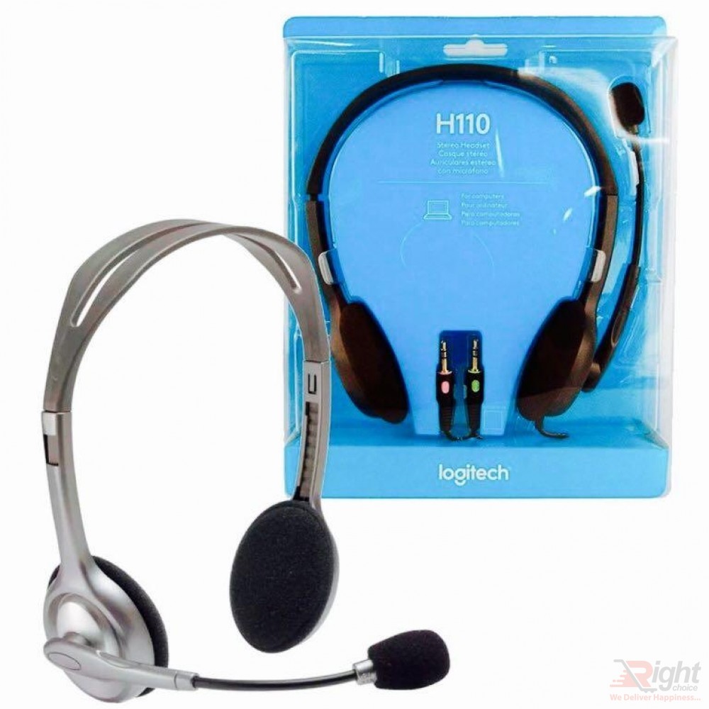 Logitech H110 STEREO Headset (Two port)