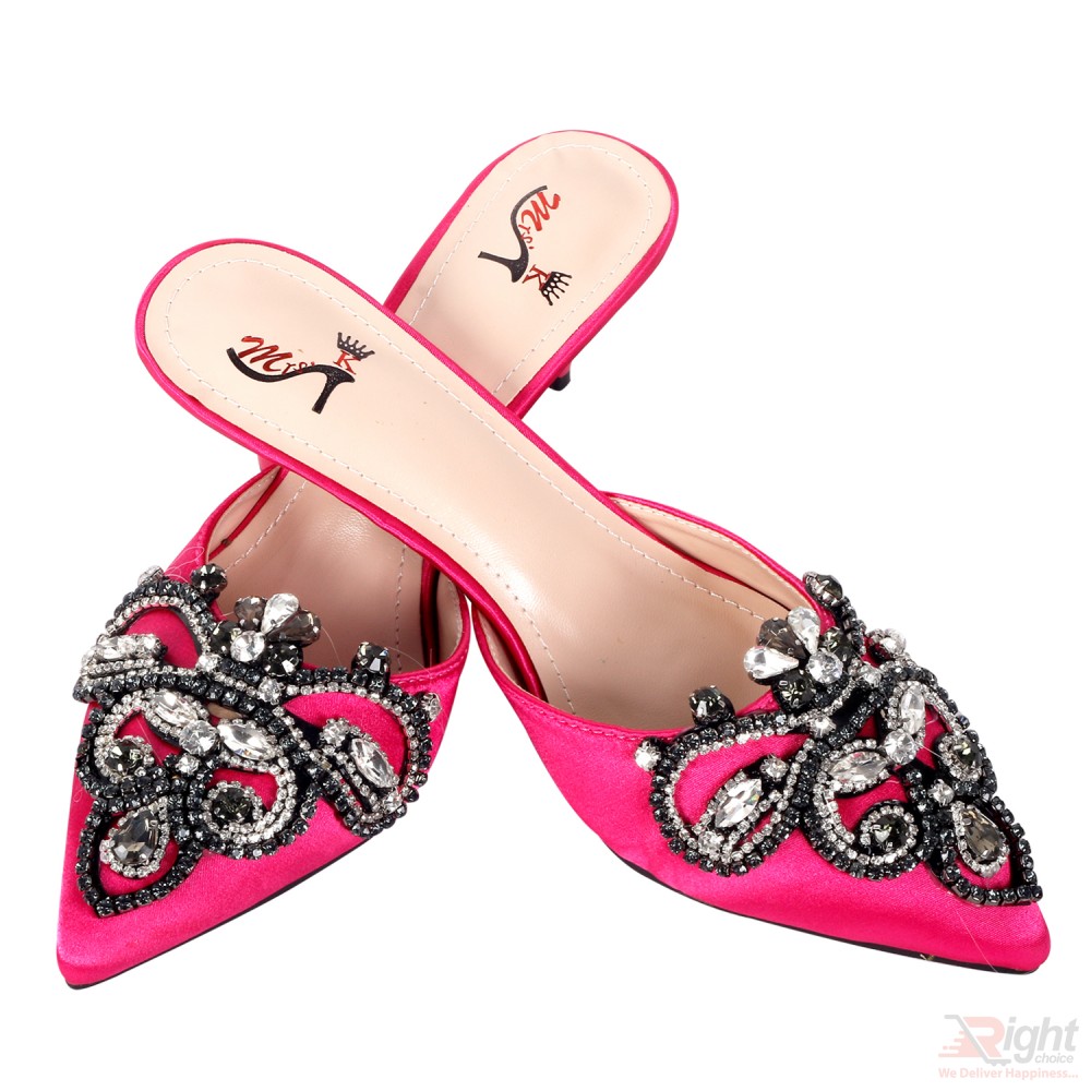   High heels ladies Pink color Shoe 