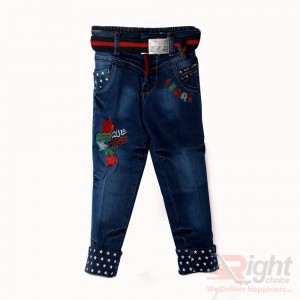 Star Printed Baby Boy Jeans Pant