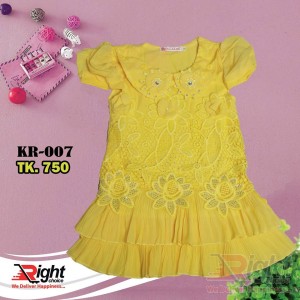 Short Sleeves Baby Girls Frock