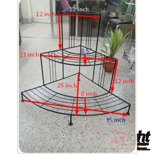 Triangle shape Indoor Tob stand With Live Plants 