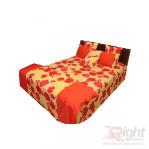 Cotton Bedding and Comforter Sets - 9 Pieces - Orange