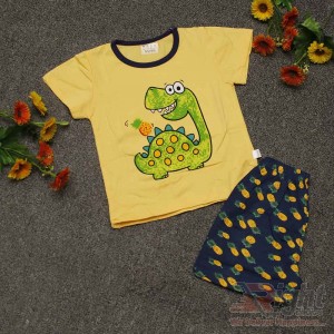 Funny Turtle Printed T-shirt with Pants 
