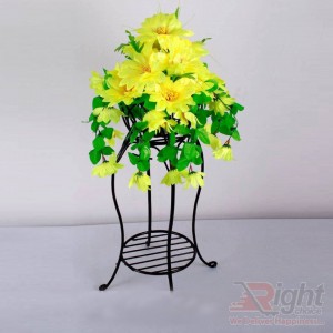gle Tob Stand with Various Artificial Flowers