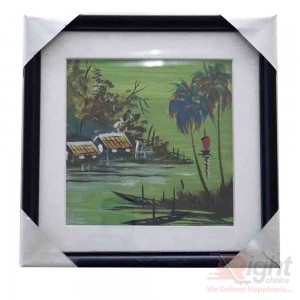 Village River water painting 3 pictures Combo Set
