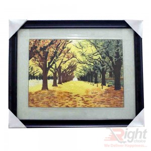 Home Decoration Machine-Made Silk Wall Art Embroidery Paintings