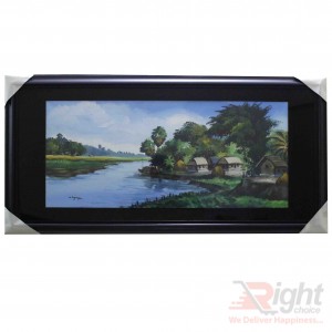 Village Canal Oil Paintings