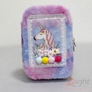 Horse Printed Pencil Bag for Girls