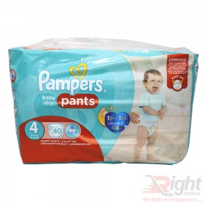 Pampers Baby-Dry Pants Size 4 (L) Weight 8-14kg