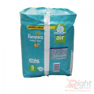 Pampers Baby-Dry (jumbo pack) Size 5 (XL) Weight (11kg-16kg)