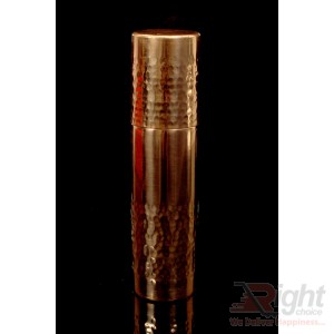 copper water bottle with glass