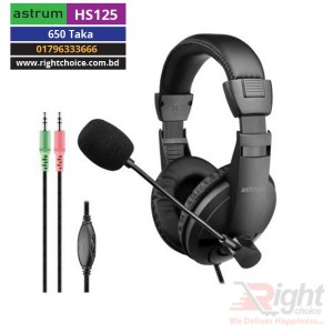 Astrum HS125 Stereo Headset with Microphone