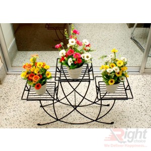 New Design Three tob stand with Artificial Flowers 