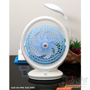 Rechargeable fan with light price in Bangladesh
