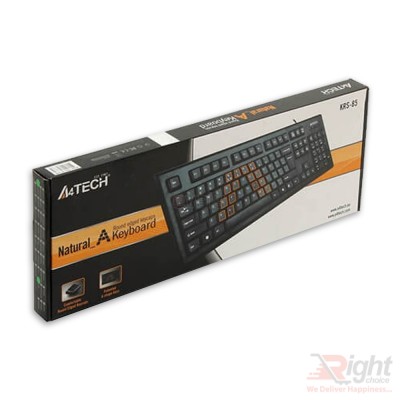 A4TECH KRS-85 Laser Engraving USB Keyboard With Bangla