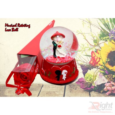 Magic Rotating love ball with Flower 