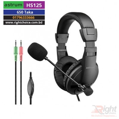 Astrum HS125 Stereo Headset with Microphone