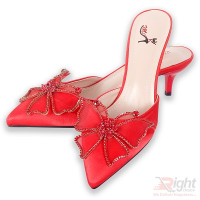  New High heels ladies Red color Shoe 