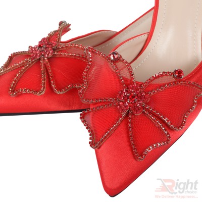 New High heels ladies Red color Shoe 