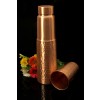 copper water bottle with glass